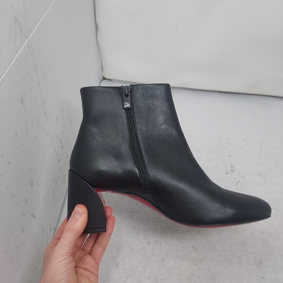 Christian Louboutin Black Turela Leather Ankle Boot - Picture 8 of 13